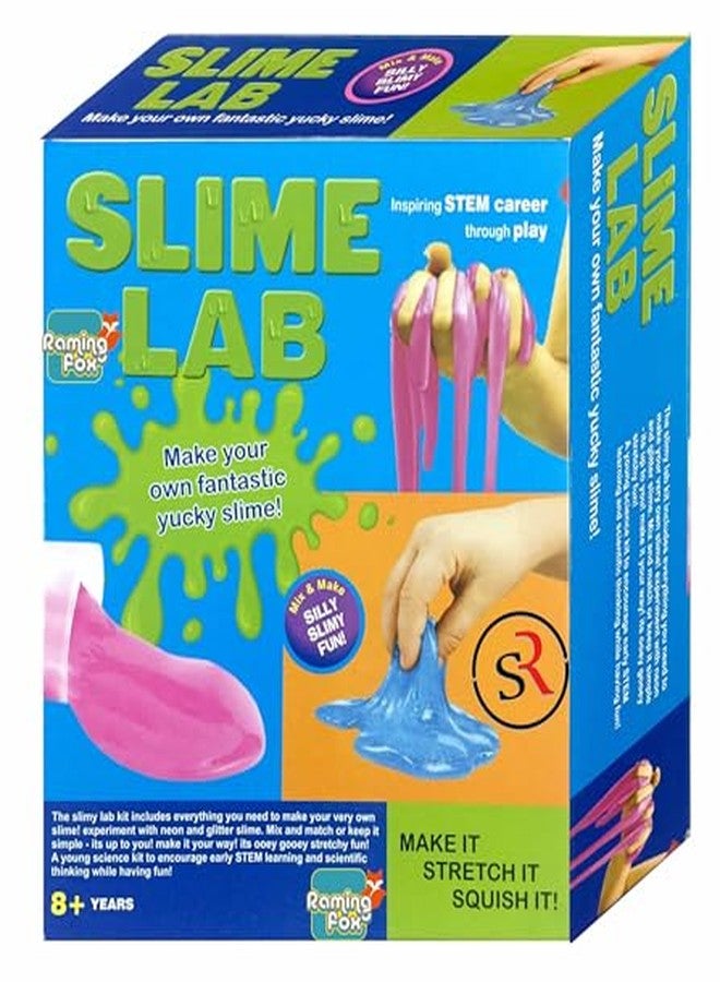 Raming Fox Slime Making Kit for Kids - DIY Science Lab with 6 Colors, Glitter & Tools | Create Stretchy, Fluffy Slime | STEM Learning Toy for Ages 8+ (20+ Pieces) - Image 3
